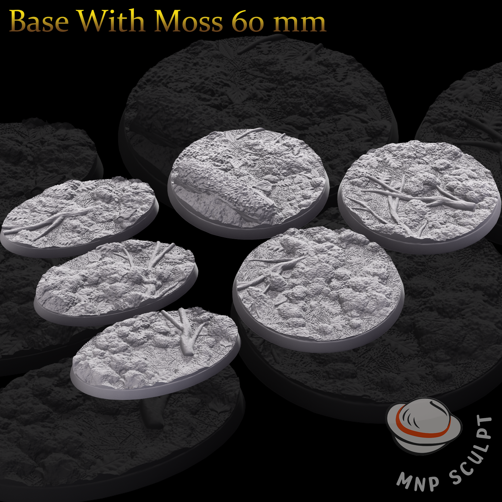 Base With Moss 60 mm